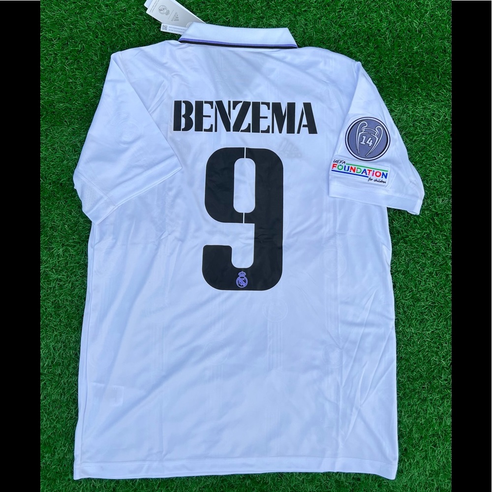 NEW Benzema Real Madrid Home 22/23 Jersey